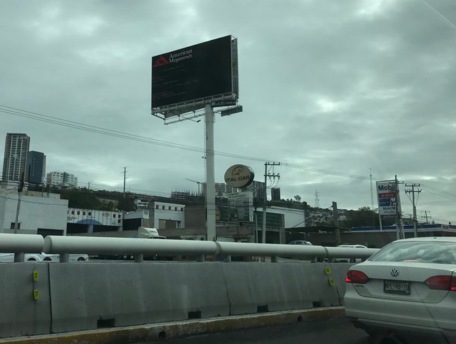 a car driving on a road