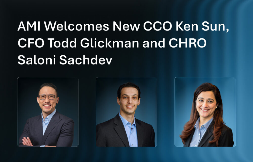 Firmware leader AMI expands senior leadership with proven executives Ken Sun (CCO), Todd Glickman (CFO), and Saloni Sachdev (CHRO) to drive innovation and global growth.